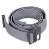 Cintura da lavoro elasticizzata in tessuto grigio